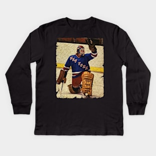 Eddie Mio, 1981 in New York Rangers (66 GP) Kids Long Sleeve T-Shirt